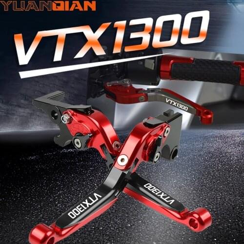 Extendable Folding Adjustable Motorcycle Brake Clutch Levers For HONDA VTX1300 RETRO VTX 1300 2003-2009 2008 2007 2006 2005 2004