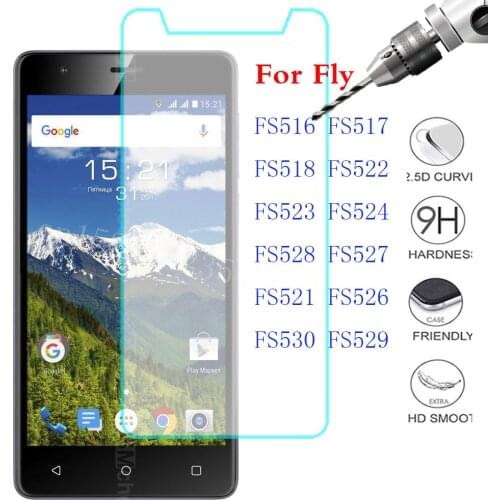 Tempered Glass For Fly FS516 FS522 FS523 FS524 FS528 FS527 FS521 FS526 FS524 Screen Protector Film on Fly FS517 FS518
