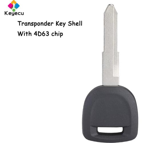 KEYECU Replacement Ignitional Transponder Key Shell - Uncut Blade - FOB for Mazda 3 6 CX-7 CX-9 RX-8 MX-5 Miata Without Chip
