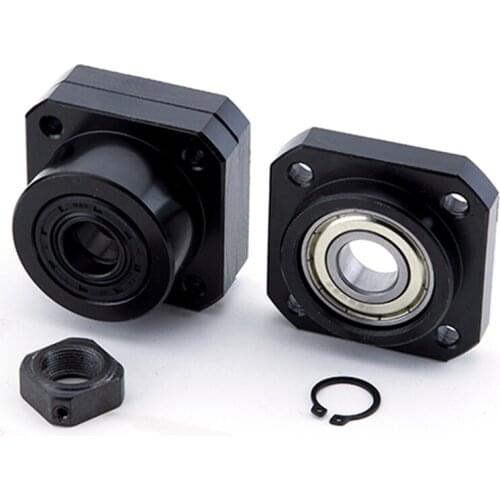 1 Pcs FK10 Fixed Side +1 Pcs FF10 Floated Side for SFU1204 Ballscrew CNC Parts Ball Screw 1204 Fk/Ff10 End Support