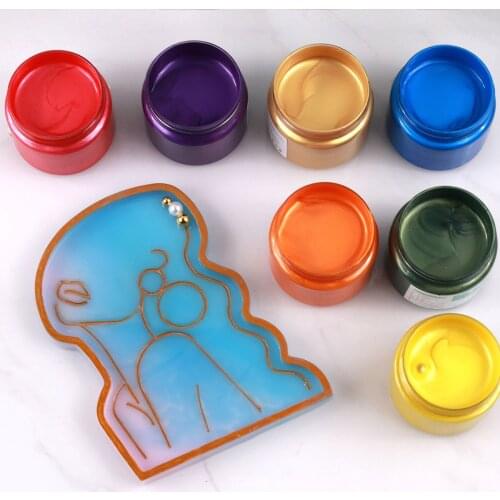 100ml Acrylic Paint Pigment Epoxy Waterproof Paint for DIY Hand Painted Plaster Epoxy Mold