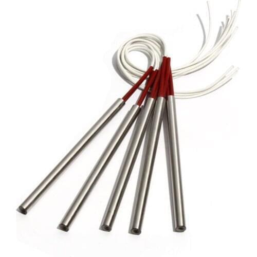 2PCS 14mm Diameter 320~360mm Length 304SUS Single Head Dual Pipe Tubular Heating Pipe Heater 110/220/380V 1400/1450/1500/1550W