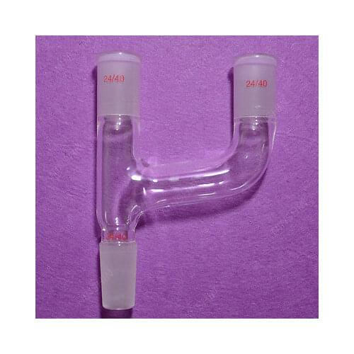24/40,3-Way Glass Claisen Adapter,Laboratory Chemistry Glassware