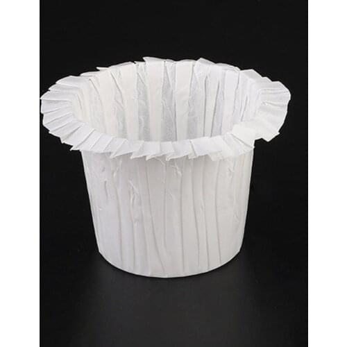 30Pcs Excellent Solid Color Muffin Cupcake Paper Cup Oil-proof Paper Muffin Baking Cups Eco-friendly for Kitchen