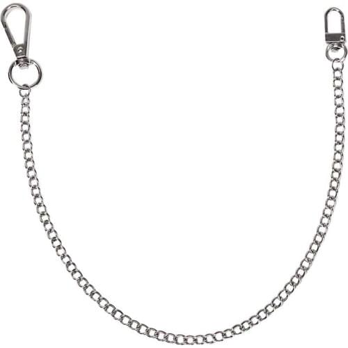 38cm Rock Punk Metal Wallet Belt Chain Trousers Hipster Pant Jean Keychain Ring Clip Keyring Mens HipHop Jewelry