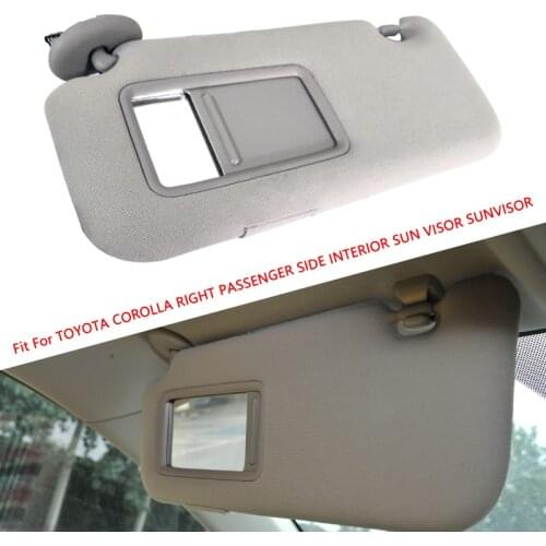 Car Left Sun Visor Makeup Mirror Gray Fit for Toyota Corolla 2009 2010 2011 2012 2013