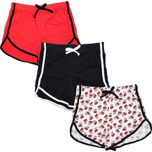 Child Girls 3 Piece Workout Stylish Drawstring Yoga Pants Sports Shorts Running Shorts kids shorts children clothing
