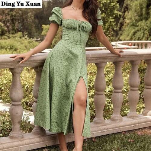 Ding Yu Xuan Summer Dresses With Sleeves