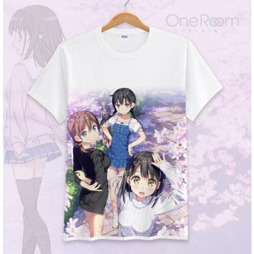 Japanese Anime One Room Cosplay T Shirt Cartoon Yui Hanasa 3D Printed Summer T-Shirt Fashion Graphic Top Tee tshirt Costume