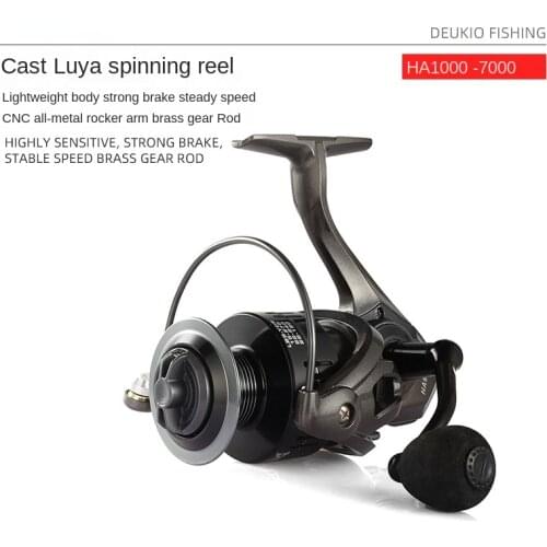 NO SHIMANO NO DAIWA Fishing Spinning Reel Metal Spool Sea Tackle Carp Fishing Reel Send Gift A Bag of Soft Insect Bait(30PCS)
