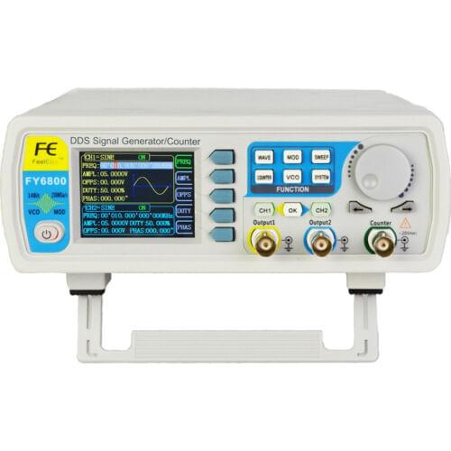 FY6800 60MHz 2CH DDS Arbitrary Waveform Function Signal Generator Meter