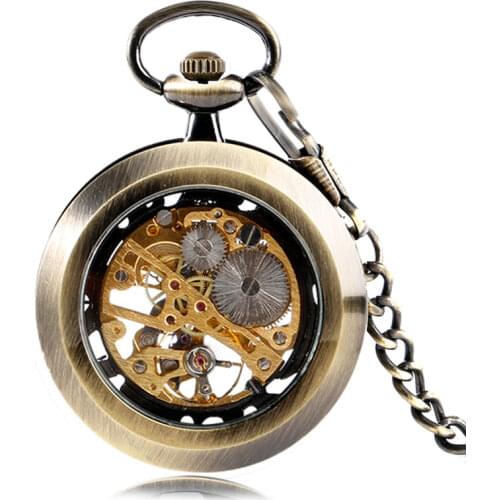 Classic Retro Elegant Hand-winding Mechanical Pocket Watch Pendant Luxury Cool Good Quality Men And Women Birthday Gift