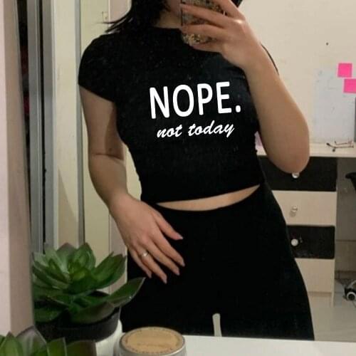 Summer Crop Top T-Shirt for Women Summer Fashion Letter Print Womens Casual T Shirts Sexy Streetwear Short Sleeve Basic Tee