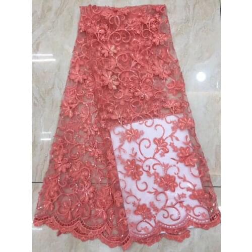 Nigeria Sequin Lace Fabric African Lace Fabric 2021 High Quality Lace French Mesh Lace Fabric D38571