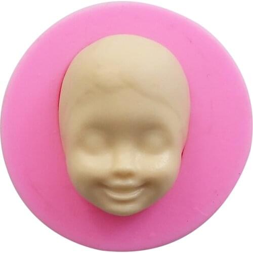 Free Shipping Baby Face Cooking Tools Silicone Mold Cake Chocolate Candy Jelly Baking Mold Fondant Cake Decorating Tools