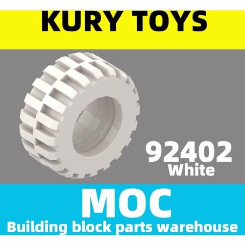 Kury Toys DIY MOC For 92402 Building block parts For Tire 30.4 x 14 Offset Tread - Band Around Center of Tread For Vehicle-Land