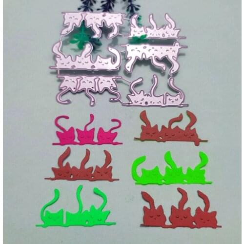 Cat decoration Metal Cutting Dies for DIY Scrapbooking Album Paper Cards Decorative Crafts Embossing Die Cuts