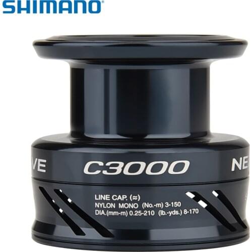 NEW SHIMANO Original NEXAVE DIY C3000 FE Spinning Fishing Reel Spool AR-C Aluminum Spare Spool Fishing Accessories
