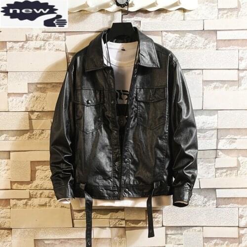 Autumn New Mens Plus Size 5XL Pu Loose Fit Motorcycle Biker Man Faux Leather Jacket Winter Fleece Outerwear Coat