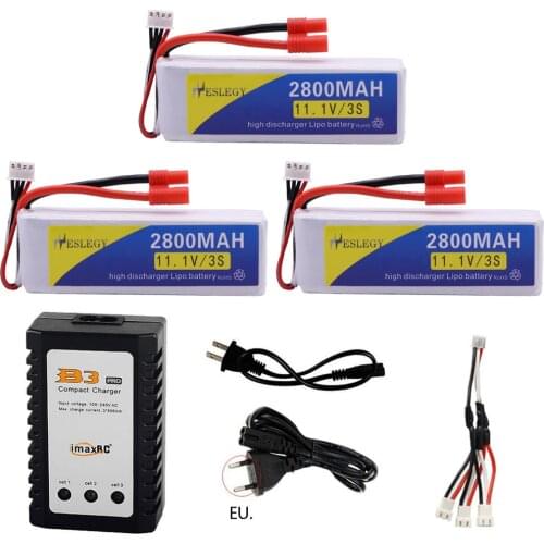 Upgrade 11.1V 2800mah Lipo Battery and B3 Charger 3in1 cable For BAYANGTOYS X16 X21 X22 RC toy Spare Parts 11.1V 2200mah Battery
