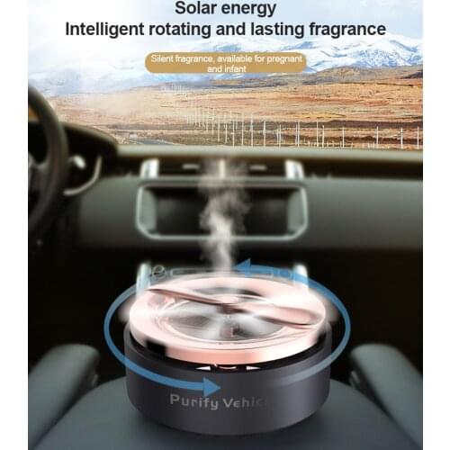 Car Air Freshener Solar Aromatherapy Solid Auto Rotating Durable Auto Interior Decoration Air Freshener Accessor