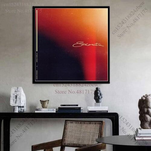 Shawn Mendes Poster Rapper Singer Music Album Senorita Wonder Shawn Mendes Canvas Painting Wall Art Poster and Prints Home Decor