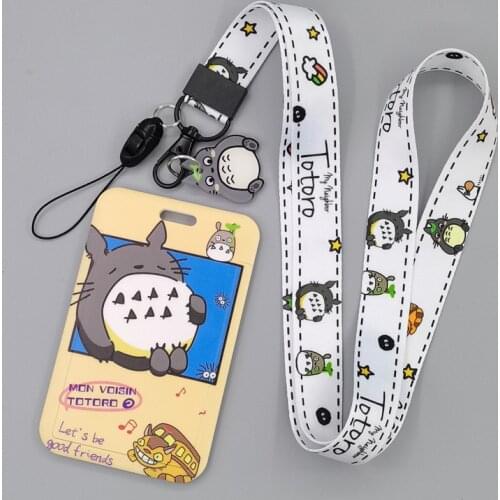 CB988 Anime Cat Lanyard Card Holder Neck Strap for Key ID Card Cellphone Straps Badge Holder DIY Hanging Rope Accessories Gifts