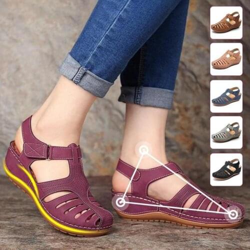 Plus 43 Heels Women Sandals For Wedges Chaussure Summer Female Gladiator Shoes Buckle Durable Lady Slipper Feminino Zapatillas