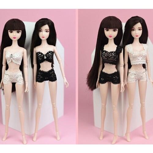 Sexy Pajamas Lingerie Lace Costumes Bra Clothes 1Set For Doll Clothes Accessories Girl Toy