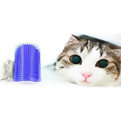 Pet cat Self Groomer Grooming Tool Hair Removal Brush Comb for Dogs Cats Hair Shedding Trimming Cat Massage Device with catnip