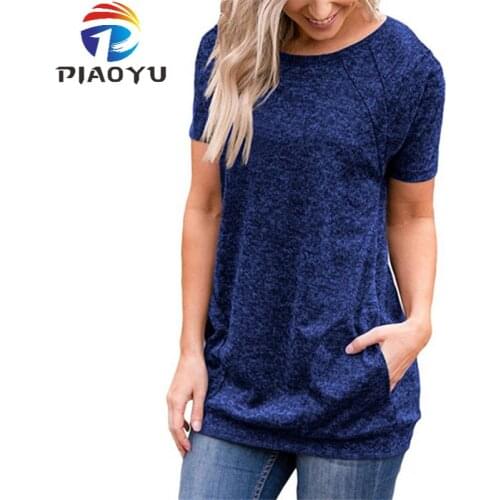 Sport Running Loose T Shirt Women Dry Quick Gym Yoga Shirt Ladies Fitness Short Sleeve O-Neck Pocket Decoration Tee