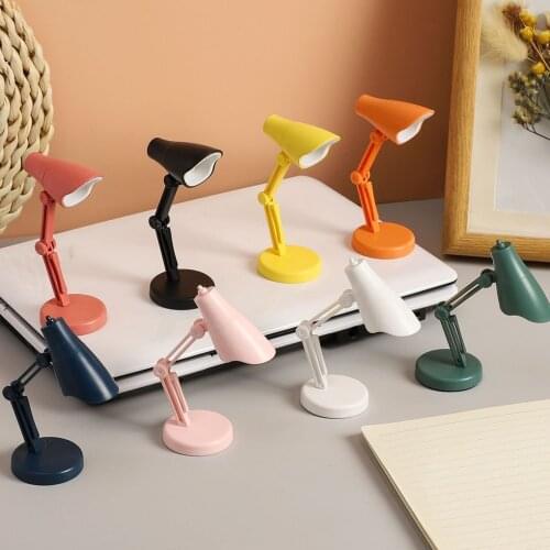 LED Table Lamp Mini Fold-able Night Reading Book Lamps for Home Room Computer Notebook Laptop Desk Eye Protections Night Lights