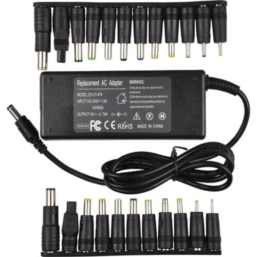 Universal Power Adapter 96W 19V 4.74A 90W Universal Power Adapter Charger Notebook Adjustable Power Supply Adapter 18.5V 19.5V