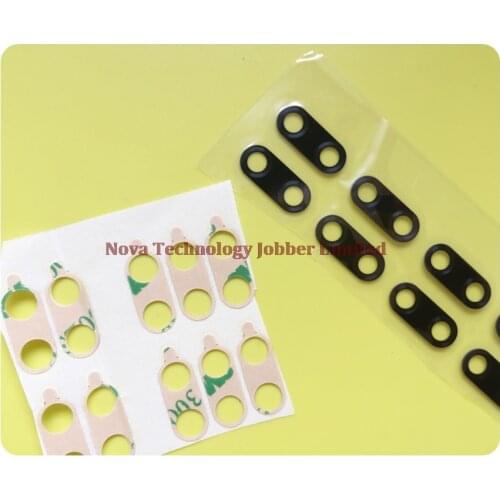 Wyieno 2Pcs/Lot for Y7 2019 Real Camera Glass Lens For Huawei Y7 Pro Prime 2019 Back Rear Camera Lens with Glue Tracking