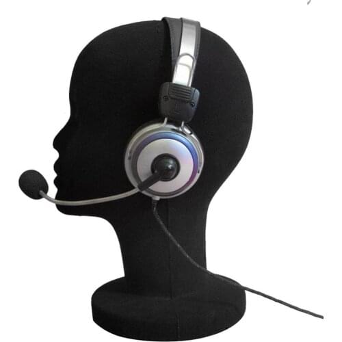 Foam Female Mannequin Head Multi-Use Lightweight Manikin Headset Model Wig Hair Display Stand For Barbershop Shopping Mall