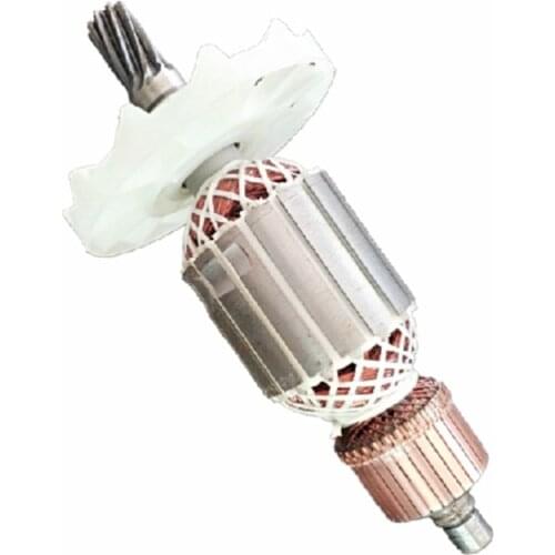 1PC Electric Motor Stator/Rotor For Hitachi PH65A Circular Saw 15mm Drive Shaft Rotor Armature 9 Teeth/55mm Core Armature AC220V