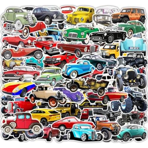 10/30/50/102Pcs Off-road vehicle classic car For Snowboard Laptop Luggage Fridge Car- Styling Vinyl Decal Home Decor Stickers