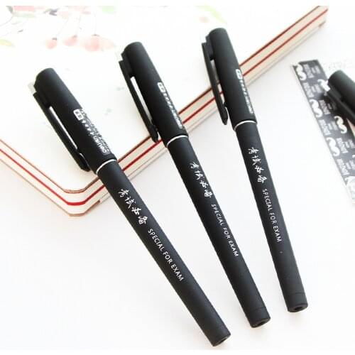 3pcs 3213 Stationery Examination Gel Pen 0.5mm Needle Carbon Pen Black Pen Pen