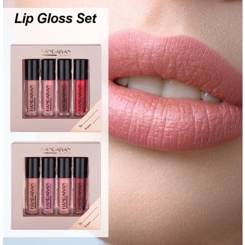 4Pcs/Set Mini Liquid Lipstick Set Waterproof Matte Lipsticks For Lip Long Lasting Makeup Matte Moisturize Tint Lip Stick