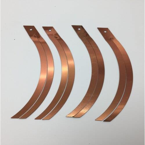 50g 78*10mm Sickle Cat Tail Shape Reaphook Loose Sequins With 1 Hole Sewing Crafts Coffee Brown