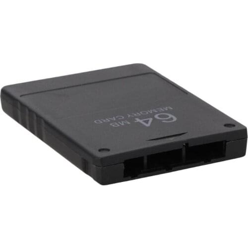 Black 64M Memory Card Game Save Saver Data Stick Module for PS2 PS