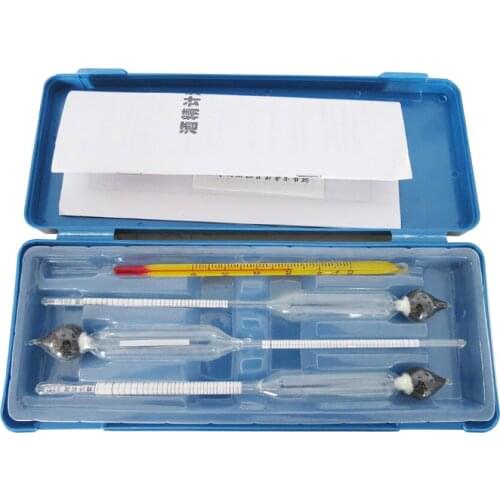 Three-Package Wine Meter Measuring Range 0-100 Degrees Three Sets Of Alcohol Gravity Concentration Meter Experimental Gadget