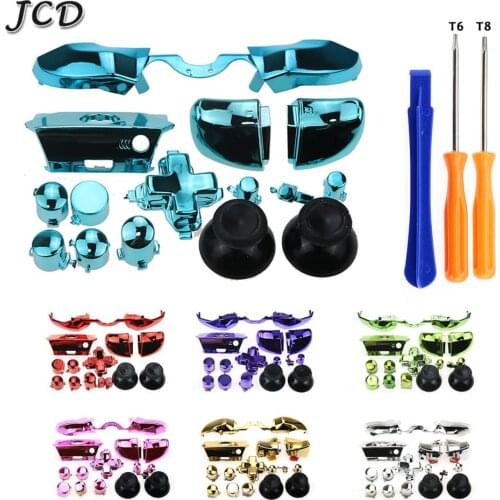 JCD Bumper Triggers Buttons Replacement Full Set D-pad LB RB LT RT Buttons + T8 & T6 Tools For Xbox One Elite Controller