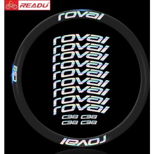 Roval C38 Disc Brake bike stickers suit for 38mm rim depth decals bicycle cycling wheel rim stickers for two wheel stickers