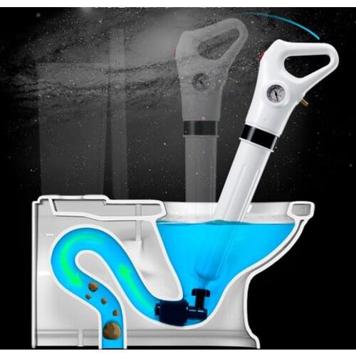 Toilet Air Pressure Plunger Pump Kits Air Drain Blaster Augers Detachable