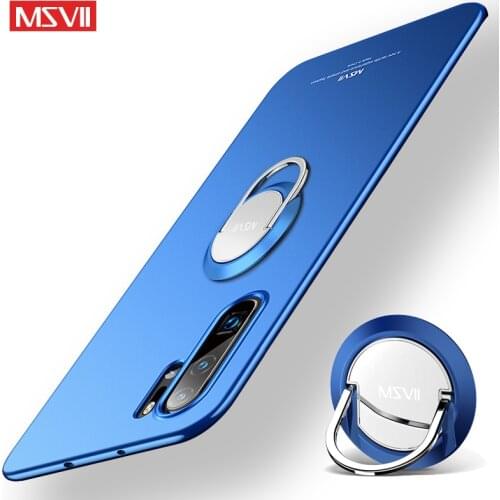 Msvii Frosted Cover For Samsung Galaxy Note 10 Plus Pro S10 S9 S8 Case S10 E Lite Ring Holder PC Cover For Samsung Note 9 8 Case