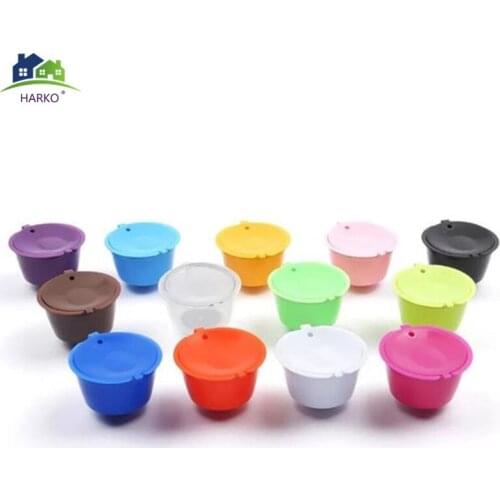 13 Color Refillable Reusable Dolce Gusto/ Coffee Capsule/ BPA Free Coffee Pod for Dolce Gusto Machine Coffee Filter Set Dropship
