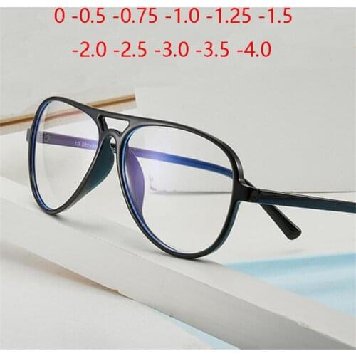Big Frame Oval Minus Lens Optical Glasses Women Men TR90 1.56 Aspherical Prescription Eyeglasses SPH 0 -0.5 -0.75 -1.0 TO -4.0