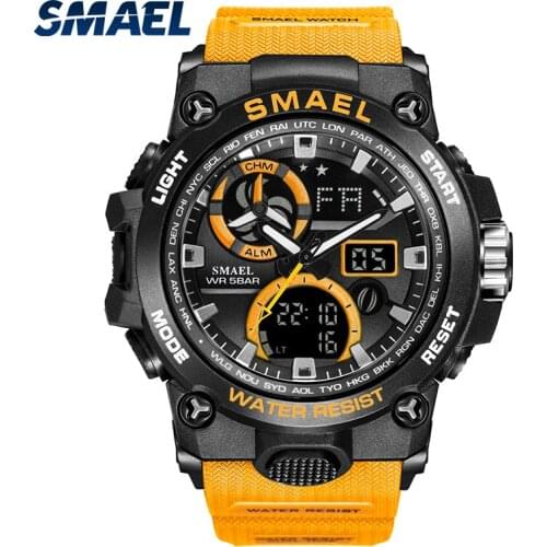 SMAEL New Brand Wrist Watch Men Watches Military Sport S Style Watch LED digital watch waterproof mens watch Relogio Masculino