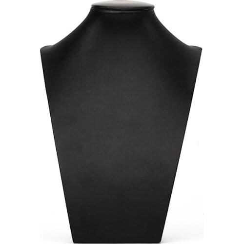 New Recommend High-end Black Brushed Bust Portrait Jewelry Longchain Pendant Necklace Display Stand Window Four Colors Available